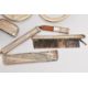 SEVEN ITEMS OF SILVER/WHITE METAL ITEMS, to include a silver circular form compact, with engine - Image 4 of 7