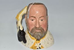 A LIMITED EDITION ROYAL DOULTON 'EDWARD VII' CHARACTER JUG issued in 2000 to commemorate the