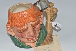 A LIMITED EDITION ROYAL DOULTON 'QUASIMODO' CHARACTER JUG D7108 issued in 1998, No. 754/2500 with