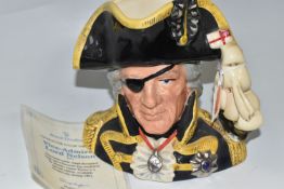 A ROYAL DOULTON 'VICE ADMIRAL LORD NELSON' BATTLE OF TRAFALGAR ISSUE issued as the 1993 Character