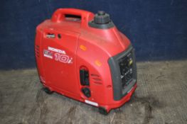 A HONDA 10i EU INVERTER PETROL GENERATOR with 230v and 12v outputs (engine pulls freely but hasn't