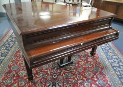 MARSHALL AND ROSE, AN EARLY 20TH CENTURY ROSEWOOD CASED OVER-STRUNG BABY GRAND PIANO, 606 serial