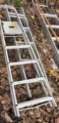 TWO ALUMINIUM STEP LADDERS (2)
