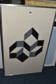 MARC VAUX (BRITISH 1932) 'SKY-LIGHT', blocks of blue, black and grey, a signed artist proof