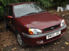 A 2002 FORD FIESTA FREESTYLE 5 DOOR HATCHBACK CAR, in pepper red with a Zetec 1242cc petrol