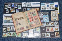 VERY OLD COLLECTION OF STAMPS IN A SMALL ALBUM. Mainly 19th Century in very mixed condition,