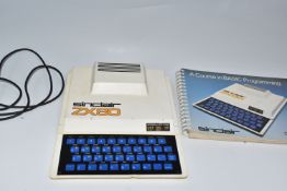 ZX80 COMPUTER, includes the computer, video cable and operating manual, (1 box)