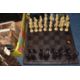 ONE BOX AND LOOSE MISCELLANEOUS ITEMS to include a large chessboard with Chinese resin style - Image 2 of 7