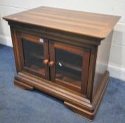 A WILLIS AND GAMBIER CHERRYWOOD TWO DOOR CABINET, width 86cm x depth 57cm x height 71cm, condition