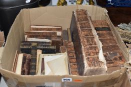 ONE BOX OF ANTIQUARIAN BOOKS, approximately twenty titles of mostly theatre or poetical interest,
