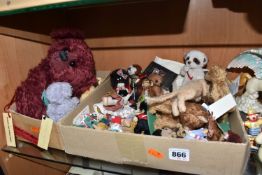 TWO BOXES OF ASSORTED COLLECTABLE BEARS to include a box of Katie Countrie Bears produced