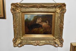 A 19TH CENTURY CANINE PICTURE IN THE STYLE OF GEORGE ARMFIELD, depicting two terriers in the