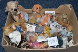 A BOX OF INDEPENDENT COLLECTOR BEARS to include artisans Lesley Cope, Lousia Shaw, Tracey James,