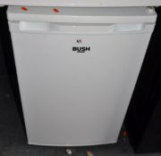 A BUSH UNDER COUNTER FRIDGE width 50cm, depth 57cm, height 85cm (PAT pass and working at 5 degrees)