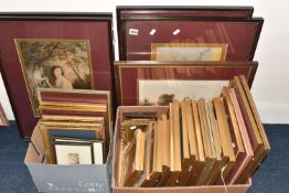 A QUANTITY OF GEORGE BAXTER PRINTS ETC, to include 'The Lovers Letter Box' and The Love Letter