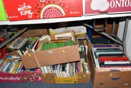 SIX BOXES OF BOOKS AND MAGAZINES, approximately two hundred titles of magazines and books, mostly