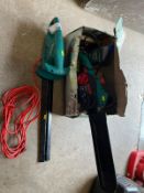 A BOSCH AKE 35S ELECTRIC CHAINSAW with blade cover, oil and original box along with a Bosch AHS 50-