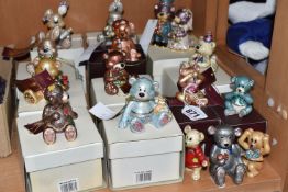 A GROUP OF FIFTEEN MOSTLY BOXED HIDDEN TREASURE 'TEDDY BEAR' TRINKET BOXES comprising 'It's a