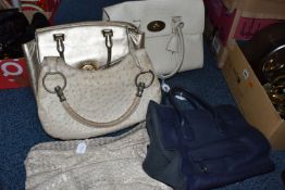 A GROUP OF FIVE HANDBAGS to include manufacturers Michael Kors, Stefanel, Mulberry (some marks),