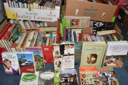 SIX BOXES OF BOOKS comprising approximately 150 titles of assorted genres to include 20th century
