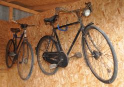 TWO VINTAGE BIKES including a Hercules Safety model gents bike and a Triumph Ace of Clubs ladies