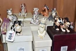 A GROUP OF EIGHT BOXED HIDDEN TREASURES TRINKET BOXES to include 'Collie,' 'Westie,' 'Dalmatian,' '
