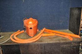 A FLYMO MULTIVAC with two flexi pipes, two plastic pipes, floor and detail nozzle (PAT pass and