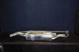 A DOUBLE S LTD STAINLESS STEEL REPLACEMENT EXHAUST for a Jaguar Mk2 3.4litre including two header