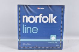 A BOXED LIMITED EDITION 1:50 SCALE CORGI NORFOLK LINE MAERSK DIECAST MODEL HAULAGE TRUCK, containing