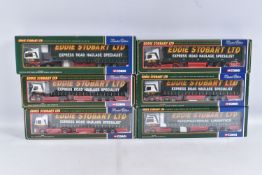 SIX BOXED LIMITED EDITION 1:50 SCALE CORGI EDDIE STOBART LTD DIECAST MODEL HAULAGE TRUCKS, to