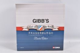 A BOXED LIMITED EDITION 1:50 SCALE CORGI FRASERBURGH COMMEMORATIVE DIECAST SET, box reads 'Gibbs