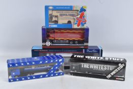 FIVE BOXED CORGI MODEL HUALAGE AND SERVICE DIECAST MODEL VEHICLES, to include a limited edition 1:50