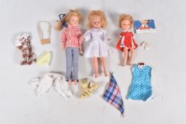 A DE LUXE-TOPPER PENNY BRITE DOLL, marked 'Made in Hong Kong' to back, with a small quantity of