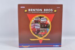 A BOXED LIMITED EDITION 1:50 SCALE CORGI HAULIERS OF RENOWN BENTON BROS BOSTON & IMMINGHAM HAULAGE