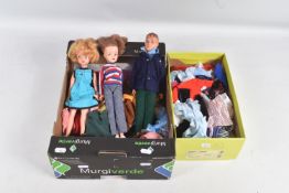 PEDIGREE SINDY, PATCH AND PAUL DOLLS, CLOTHING AND ACCESSORIES, Sindy in blue Mam'selle dress,