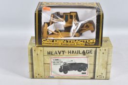 TWO BOXED DIECAST MODEL CONSTRUCTION DIECAST MODEL VEHICLES, to include a CAT D8N Tractor