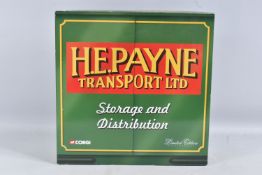 A BOXED LIMITED EDITION 1:50 SCALE CORGI STORAGE AND DISTRIBUTION DIECAST MODEL HAULAGE TRUCK, box