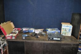 A COLLECTION OF POWER TOOLS, including a Clarke ZX-R multi tool in original box with charger but