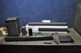 A SELECTION OF SONY AUDIO EQUIPMENT, including a HT-X8500 soundbar in original box and remote, a