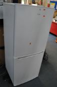 A LOGIK LE55CW23 FRIDGE FREEZER, width 55cm, depth 58cm, height 135cm (PAT pass and working at 5 and