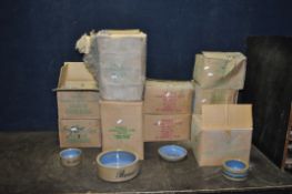 A SELECTION OF BRETBY STONEWARE PET BOWLS, including two boxes of 12 stating BUNNY, four boxes of