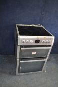A BEKO BDVC674MS ELECTRIC COOKER with grill, oven and glass hob (UNTESTED) width 60cm, depth 64cm,