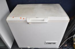 A WHIRLPOOL CHEST FREEZER width 94cm, depth 65cm, height 90cm (PAT pass and working at -18 degrees)