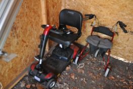 A PRIDE MOBILITY SCOOTER with one key and charger (PAT pass and working but battery integrity cannot