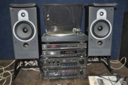 A TECHNICS, DUAL AND BOWERS AND WILKINS COMPONENT HI FI (spares of repairs) comprising of a SU-