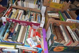 SEVEN BOXES OF ASSORTED BOOKS, to include bound Cassell's Magazine 1890, Cassell's Family Papers