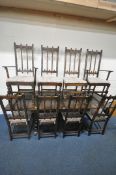LUCIAN ERCOLANI, A MID-CENTURY ERCOL ELM OLD COLONIAL DRAWER LEAF DINING TABLE raised on trestle