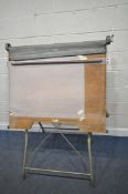 AN ANGULA FOLDING DRAUGHTSMAN TABLE, width 116cm x depth 85cm x height 150cm, condition report: