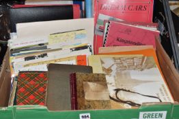 TWO BOXES OF EPHEMERA, to include a boatswain's naval certificate book dating from 1899-1921,