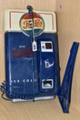 A PEPSI COLA ADVERTISING TELEPHONE, in the form of a vintage refrigerator, wall mountable or